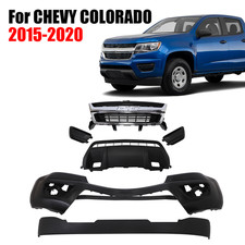 New Fits 2015-2020 Chevy Colorado Front Bumper Cover Grille Kit Wo Foglight New Fits 2015-2020 Chevy Colorado Front Bumper Cover Grille Kit Wo Foglight