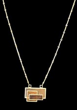 Vintage 1970s Pierre Cardin Modernist Necklace 30"