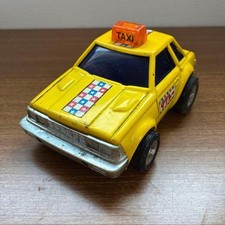 Vintage Japanese Tin Toy Ichiko Taxi Mini Car Rare Vehicle Collectible Toy