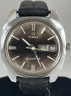 Vintage Mens Silver Tone Timex Electric Day/Date Wristwatch WILL NOT RUN HB