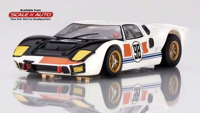 AFX Mega G+ Ken Miles winning Ford GT40 Mk II '66 Daytona #98 HO Slot Car #22059