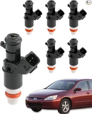 Fuel Injectors (6 PCS), 8 Holes, 3.5 3.2 3.0 2.0 L, Compatible with 2003-2017 V