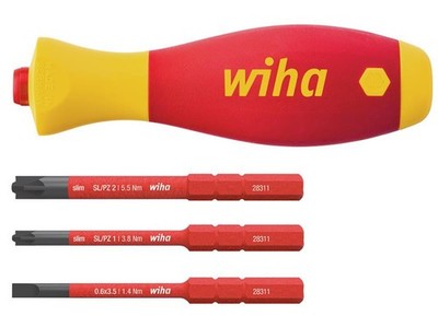Wiha SoftFinish  Electric SlimVario Screwdriver Set, 4 Stück WHA43449