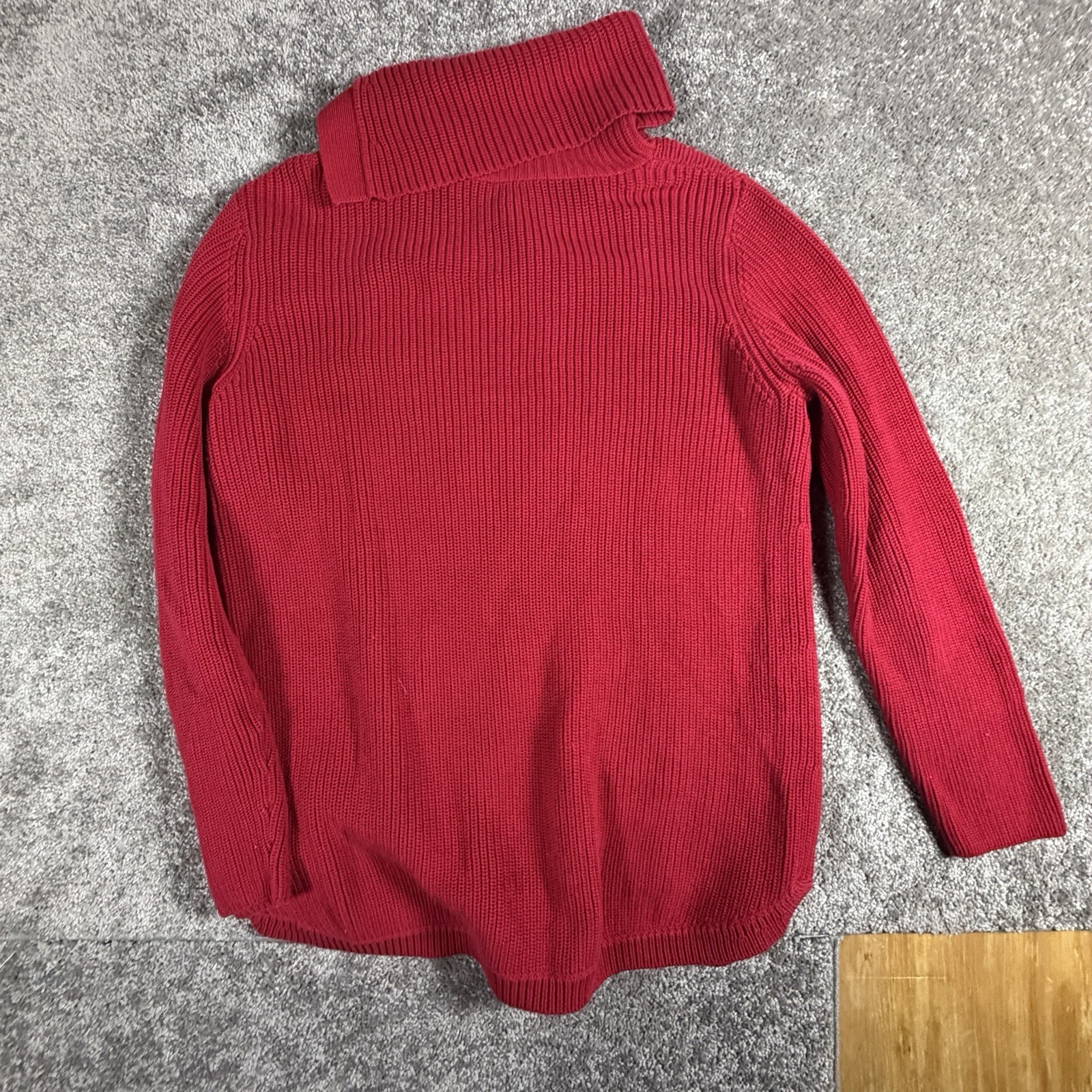 Talbots Medium Split Cowl Neck Shaker Stitch Swea… - image 3