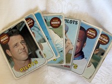 Topps 1969 7 Card Lot Vintage Seattle Pilots MLB