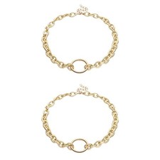  2 Pieces Chokerhalsketten Für Frauen Halsschmuck Punk -Halskette
