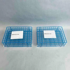 Fisher Brand Test Tube Rack HDPE Coated 108 Well 16 mm Dia Lot of 2 Racks