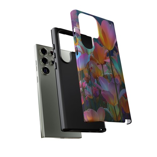 Iridescent Tulip Flowers - Phone Cover Case for iPhone, Galaxy, Pixel - 第 244/281 張圖片