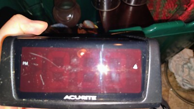 Acu-Rite Acurite LED Alarm Clock Digital Self Setting Tested Working | eBay