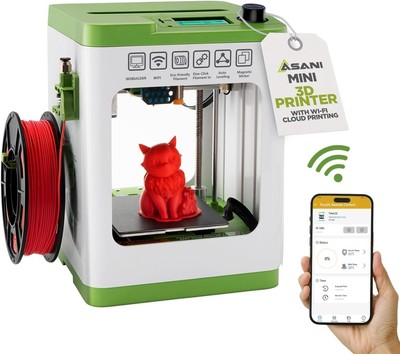 Fully Assembled Mini 3D Printer for Kids and Beginners  Complete Starter Kit