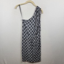 BANANA REPUBLIC Lightweight One Shoulder Knit Dress Tie-Waist Navy Size XS