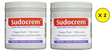 Sudocream 400g  X 2 Antiseptic Healing Cream Baby Skin Nappy Rash Value Sudocrem