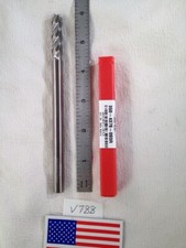 NEW HTC 3/8" DIAMETER CARBIDE END MILL 350-4376. 4 FL SQ .093R. 1-1/2" LOC-V788