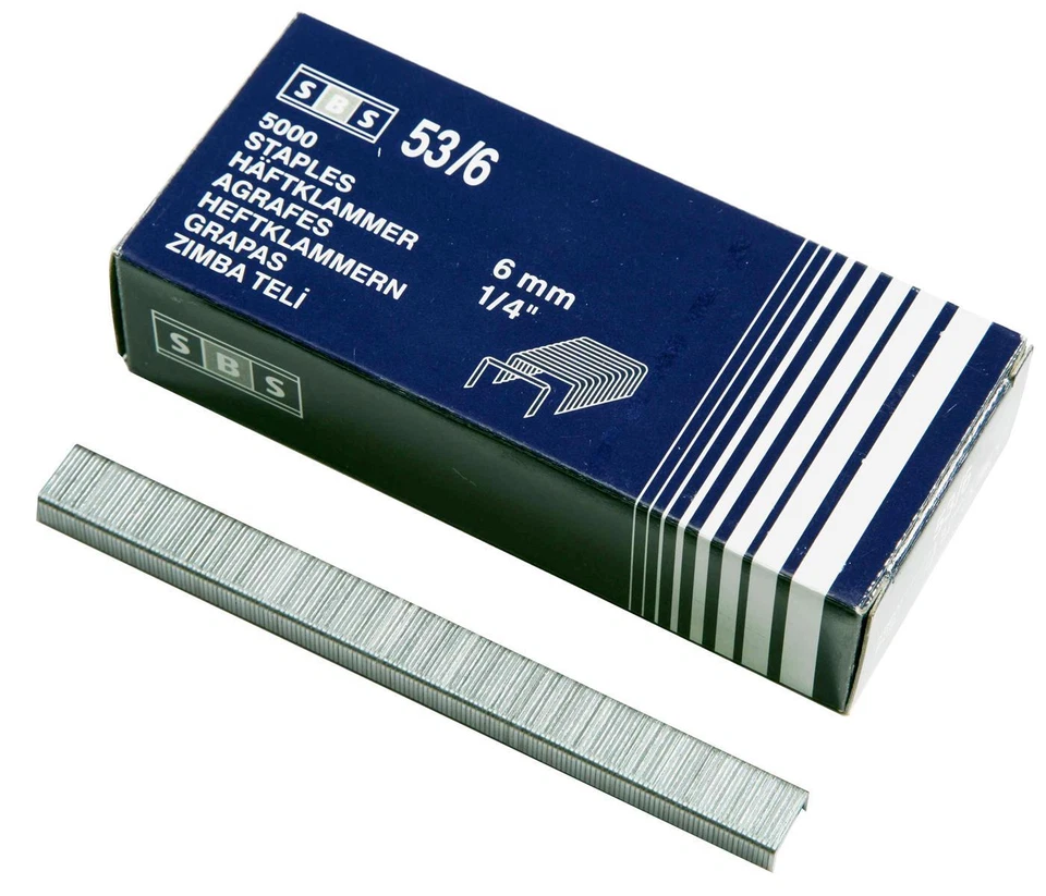 SBS® Tackerklammern Typ 53/6/8/10/12/14mm 5.000 Stk. Heftklammern - Bild 2 von 4