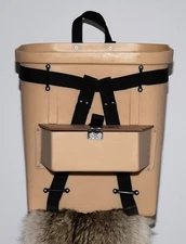 18 inch Fiberglass Trappers Pack Basket with 4" Compartment - Fiber Tuff
