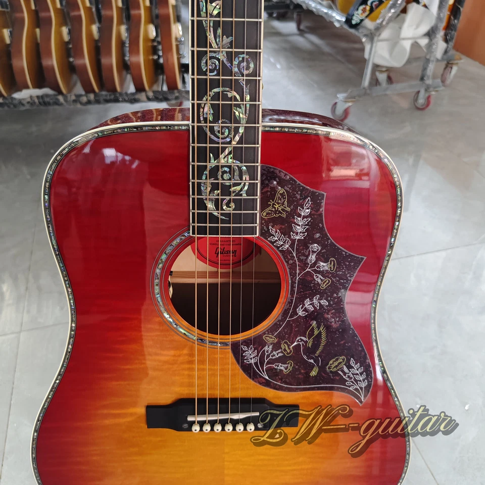 Ultimate Version Hummingbird Acoustic Electric Guitar Spruce Top Vine Inlay B1G - Image 4 of 4