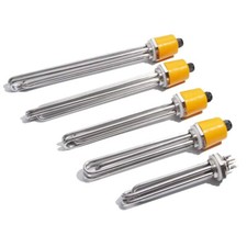 Edelstahl Heizstab 3kW-12kW 220V 380V 1 1/2" AG Heizelement Heizpatrone Puffer