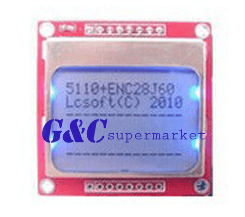 84x48 Nokia LCD Module Blue Backlight Adapter PCB Nokia 5110 For Arduino A2TM - Picture 2 of 4