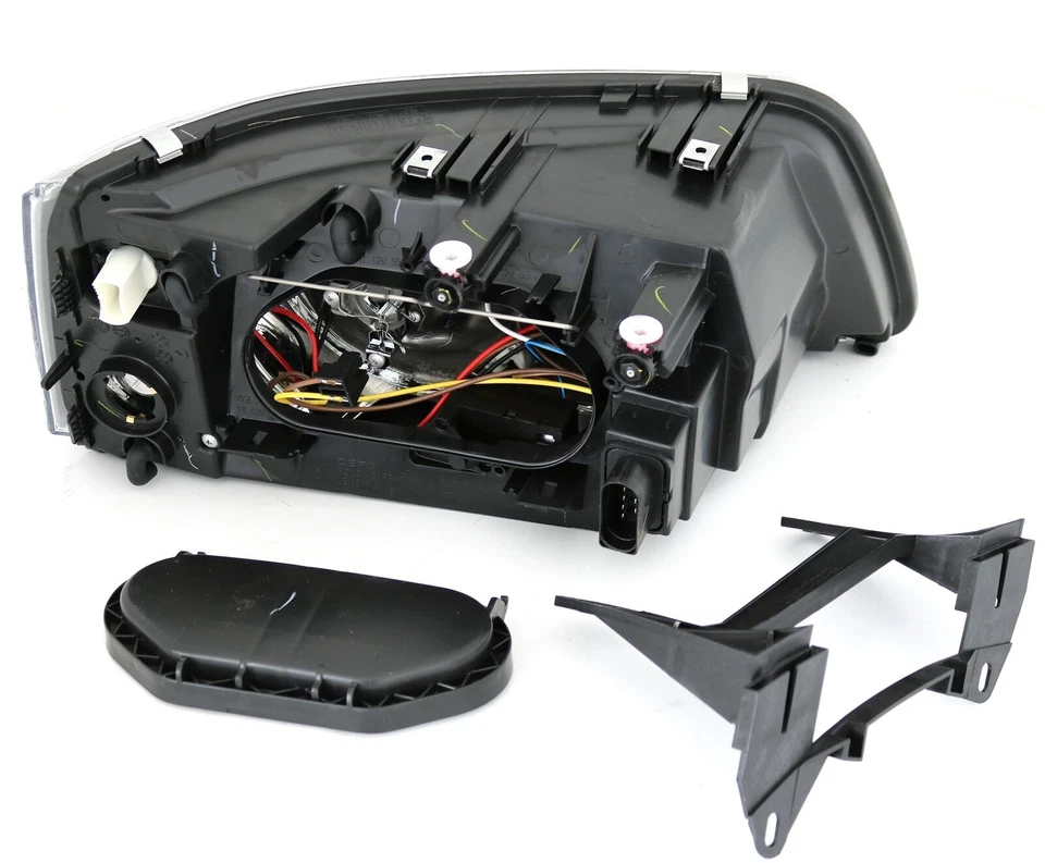 Für VW T5 Bus 2003-2009 H1 H7 mit Doppellinsen Scheinwerfer Schwarz LINKS RECHTS - Bild 4 von 4