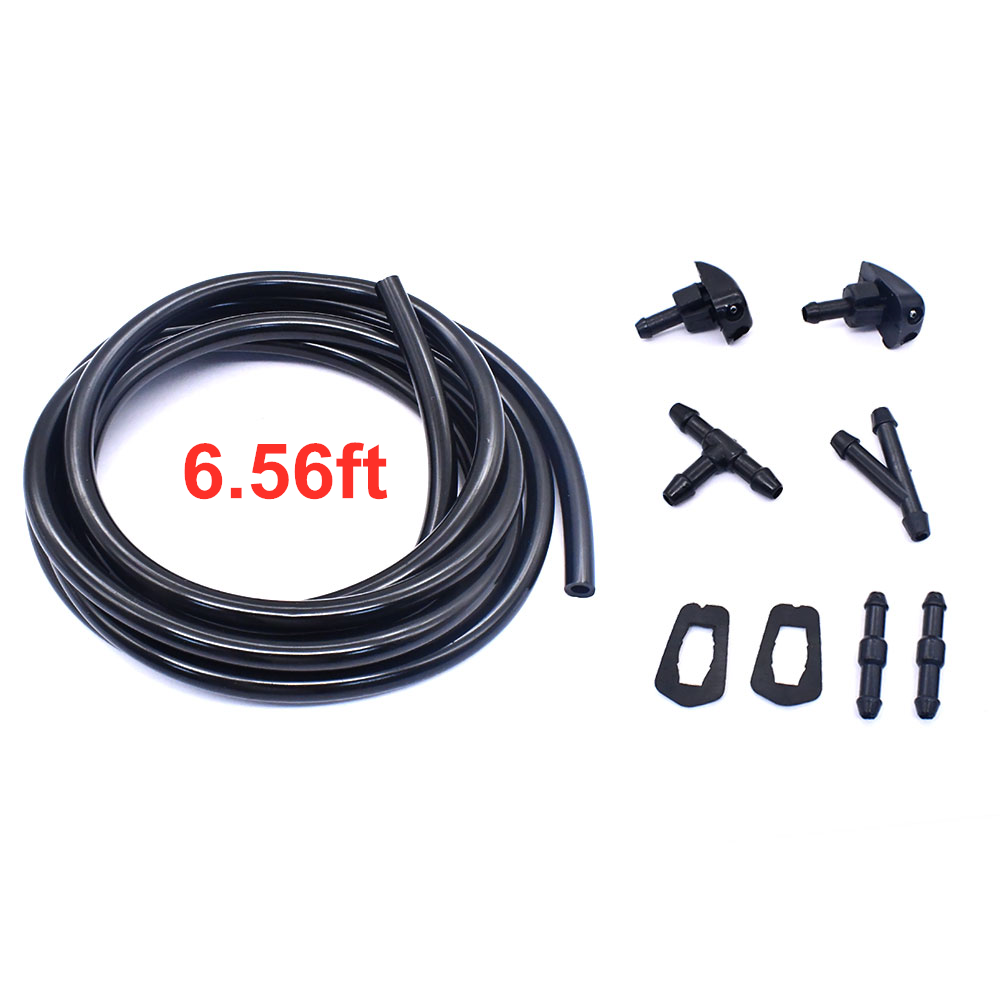 7-Piece Universal Car SUV Windshield Washer Nozzles Kit with Hose
