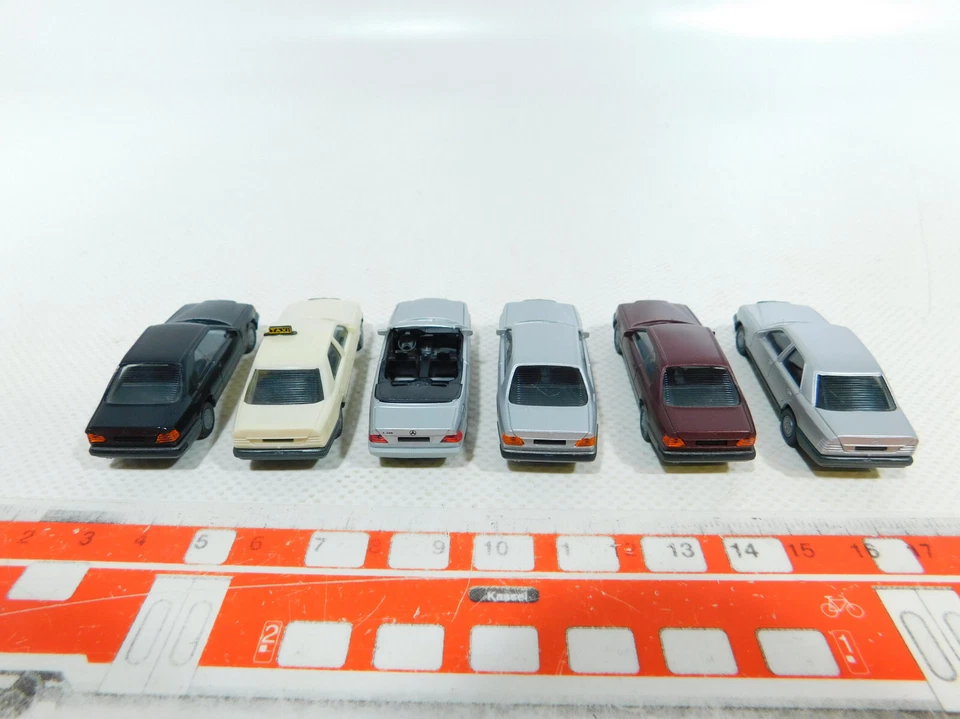 Herpa H0 1:87 Confezione Di Auto MB; Stelle Rotte; 300 E Taxi Ecc, #BV964-0,5 - Immagine 4 di 4