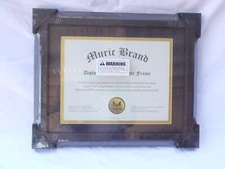 Diploma Frame “ Double Mat Document Frame With Real Glass Display For Graduation
