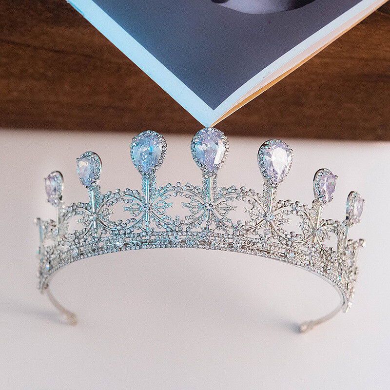 Bridal or Prom Tiara ERDOUY Wedding Tiara for Bride Princess Tiara Headband  main image 4