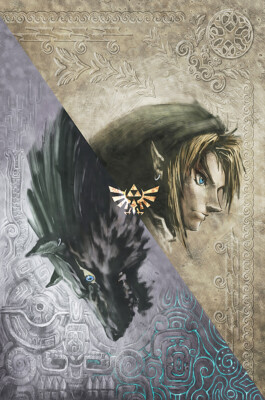 Legend of Zelda Twilight Princess Switch GameCube Wii POSTER MADE