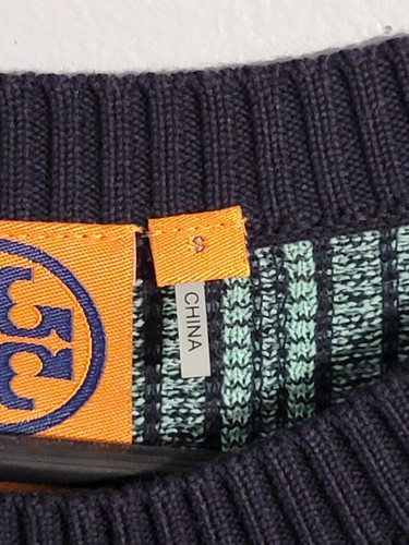 Tory Burch Blue Knit Arielle Crewneck Pullover Sweater Size S Small - Picture 3 of 14