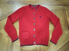 Brooks Brothers Red Cardigan Girls 346 Sweater Size Small Long Sleeve