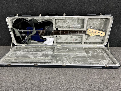 Squier by Fender Jazz Bass5-String, BLACK W/ NEW CASE  BARELY USED. FREE SHIPPIN