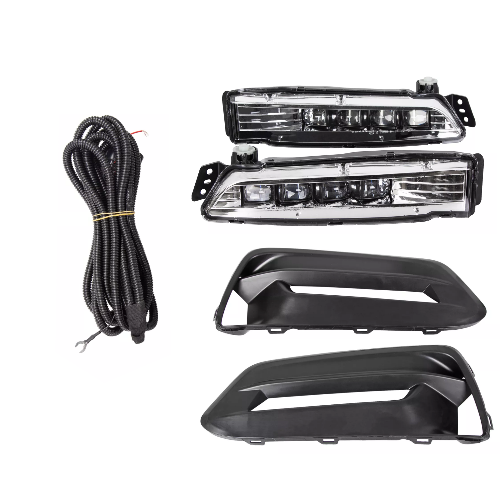 Pair of Front Fog Lights LED Lamps w/Cover For 2018 2019 2020 Honda Accord Sedan