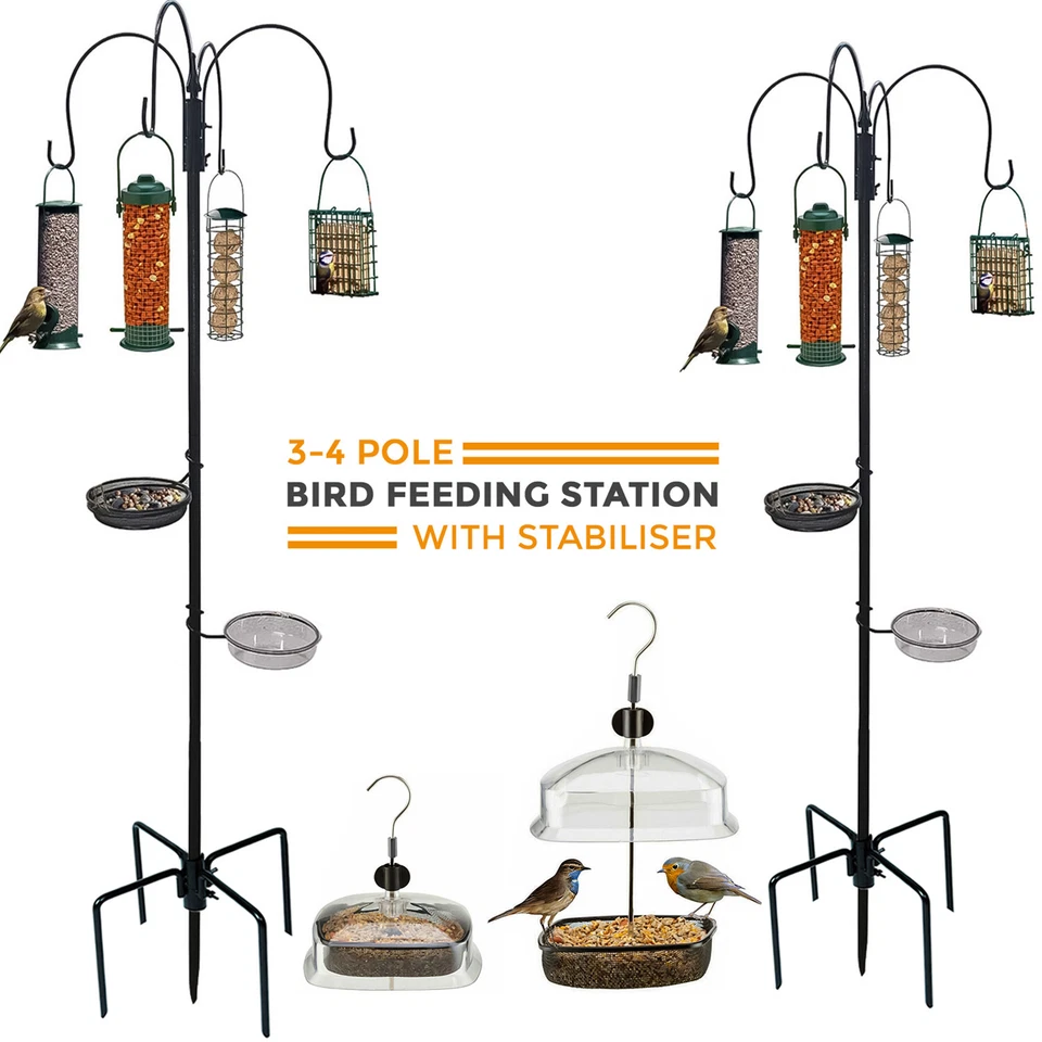 CRYSTALS BIRD POWERING STATION TAVOLO DA BAGNO ACQUA SELVAGGIA DA APPENDERE ALIMENTATORE STABILIZZATORE SEMENTI GIARDINO