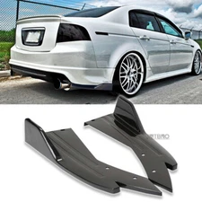Rear Bumper Lip Diffuser Splitter Side Skirts Glossy Black For Acura TSX TL RSX