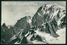 Aosta Courmayeur Catena Monte Bianco Cresta Peuterey Foto FG cartolina MZ4631