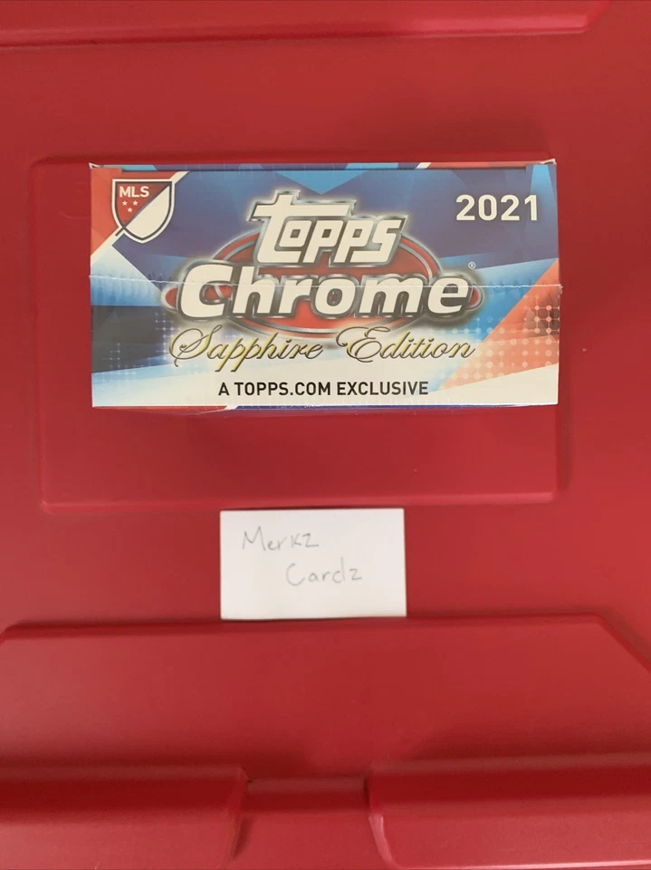 2021 Topps Chrome MLS Sapphire Edition Hobby Box - Factory Sealed - In Hand - Image 3 of 4