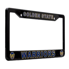 Golden State Warriors License Plate Frame Cover - Black - EliteAuto3K
