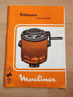 Gebrauchsanweisung Friteusen Moulinex Vintage Top Zustand   