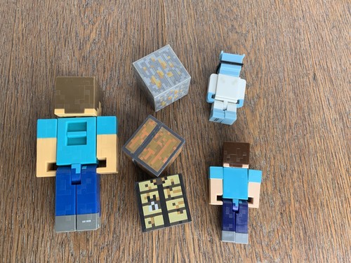 Minecraft Game Overworld Survival Pack Pitman Charged Up Creeper Villager Set - Picture 12 of 13