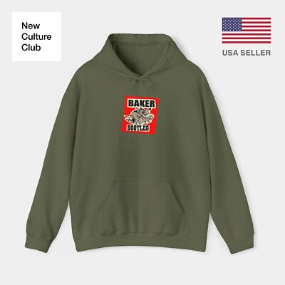 baker bootleg video elephant skateboards Vintage Logo Classic Skate Hoodie Print