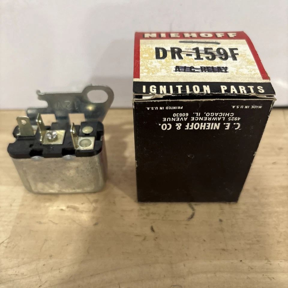 NIEHOFF A/C Clutch Hold In Relay  69-70 Oldsmobile Automatic A/C DR-159F - Image 2 of 3