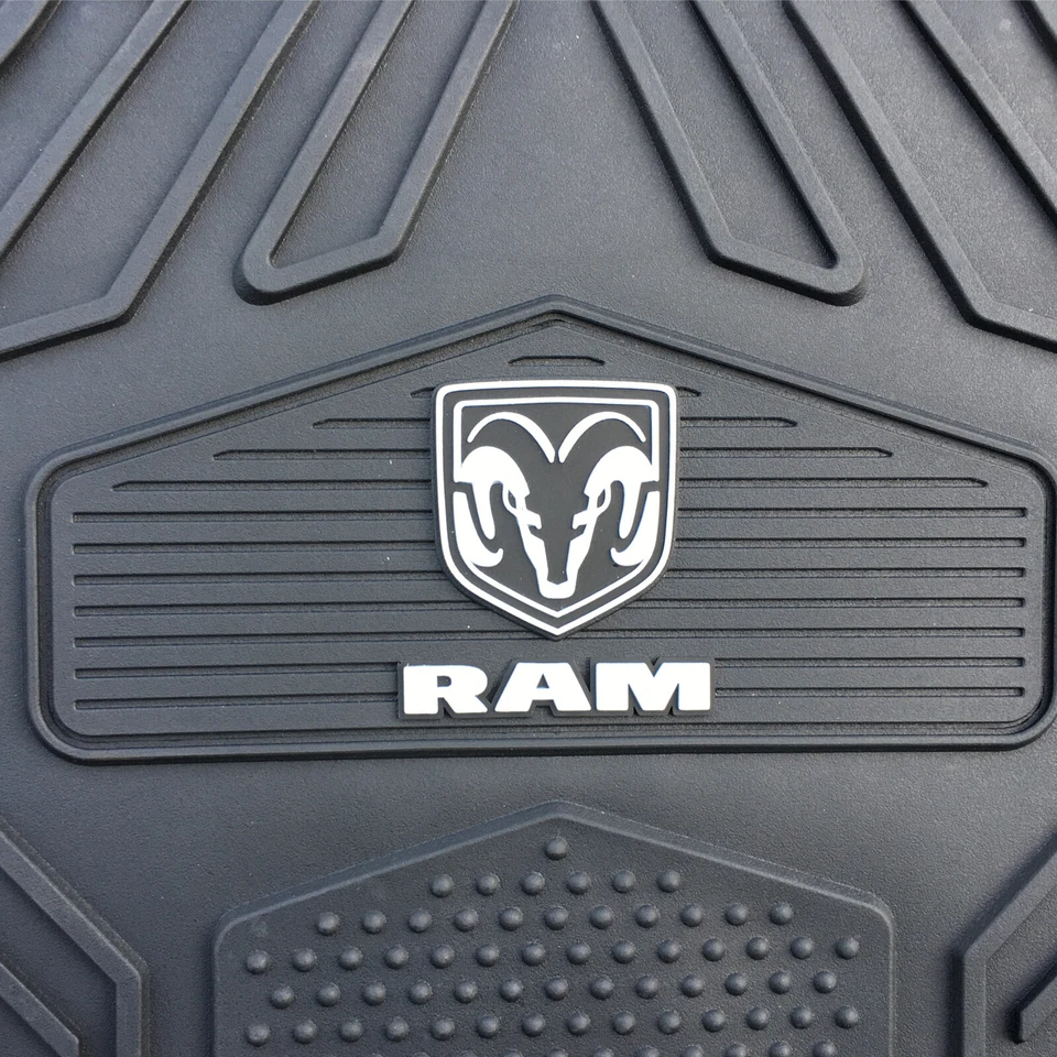 New Dodge Ram Factory Style Car Truck Floor Mats & Steering Wheel Cover 6pcs Set Foto 4 de 4
