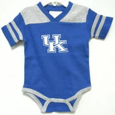 NCAA Kentucky Wildcats White KU Logo Football Creeper Two Feet Ahead #252