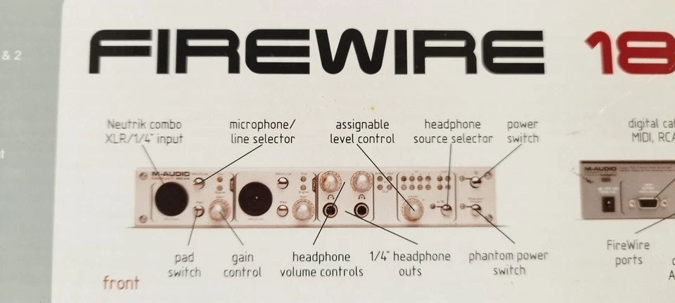M-audio Firewire `1814  audio interface - Image 3 of 4