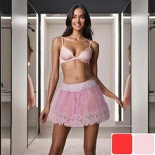 Plus Teardrop Petticoat Womens Size Queen Tutu Red or Pink Costume Accessory