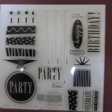 CTMH Close to My Heart Clear Stamps Its Your Day D1352 My Acrylix Birthday Party