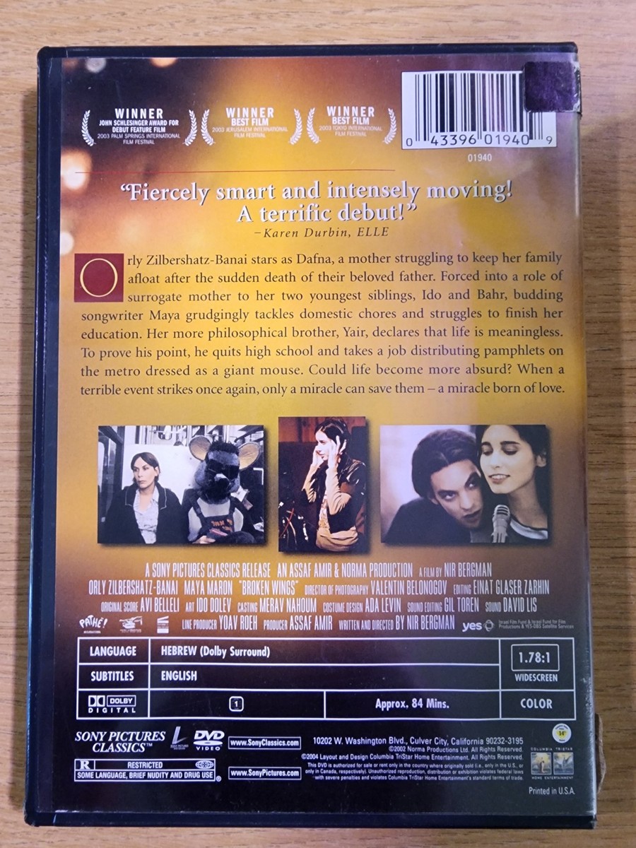 Broken Wings (DVD, 2004, Widescreen) Zilbershatz-Banai, Maron | eBay