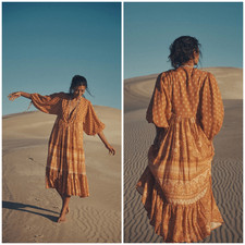 Spell &The Gypsy Utopia Short Sleeve Dress Size XXS