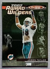 2003 Topps Total Award Winners #AW17 Jason Taylor Miami Dolphins Football Card