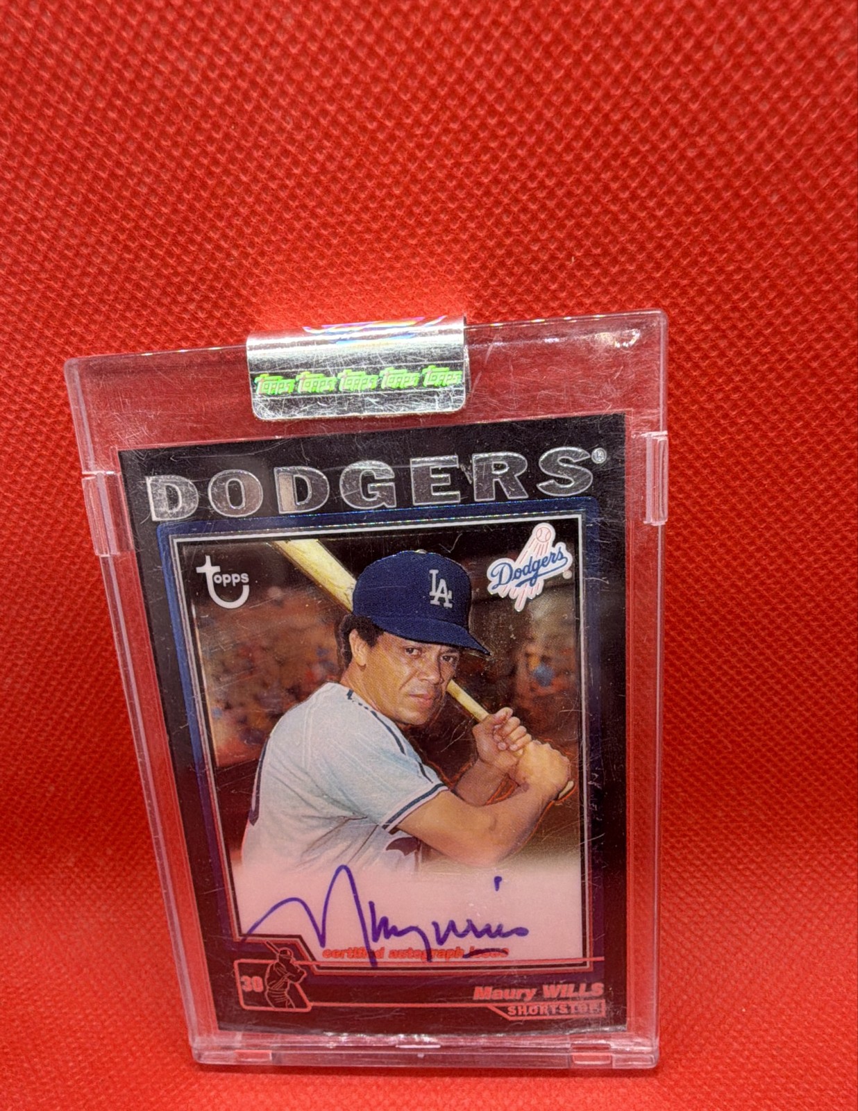 2004 Topps Retired Signature Edition - Autographs Maury Wills #TA-MW (AU)